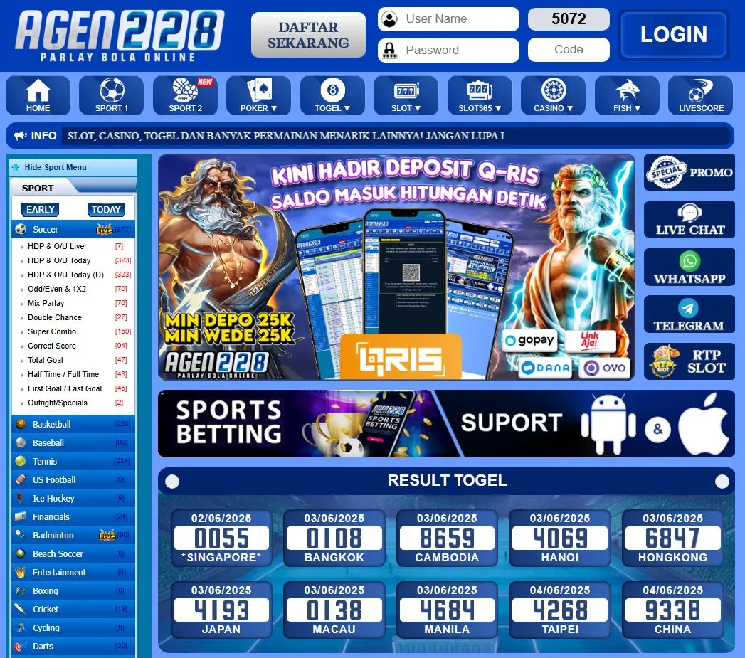 AGEN228 | Agen Situs Judi Bola Live Streaming Resmi Terpercaya